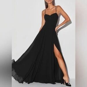 all this allure black strappy backless mermaid maxi dress Lulus | Dresses | Lulus Size S For the A overstocked Black Maxi Dresses | Size:Small fits up to 3/4